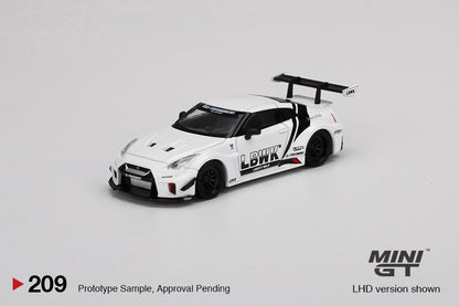 Mô hình xe Mini GT 1:64 LB-Silhouette WORKS GT NISSAN 35GT-RR Ver.2 White LBWK - MGT00209