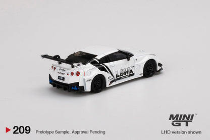 Mô hình xe Mini GT 1:64 LB-Silhouette WORKS GT NISSAN 35GT-RR Ver.2 White LBWK - MGT00209