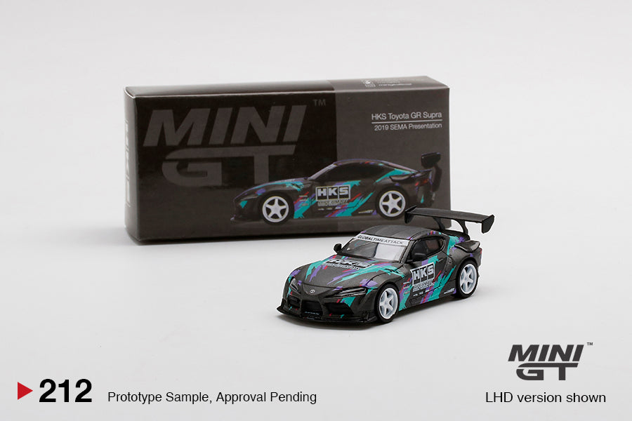 Mô hình xe Mini GT 1:64 HKS Toyota GR Supra 2019 SEMA Presentation - MGT00212