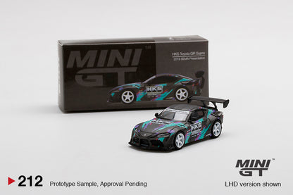 Mô hình xe Mini GT 1:64 HKS Toyota GR Supra 2019 SEMA Presentation - MGT00212