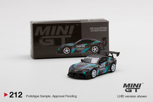 Mô hình xe Mini GT 1:64 HKS Toyota GR Supra 2019 SEMA Presentation - MGT00212