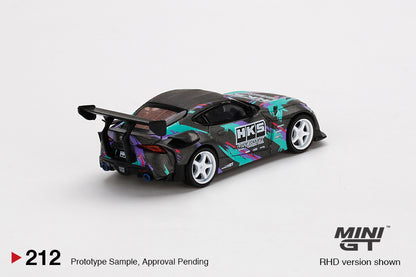 Mô hình xe Mini GT 1:64 HKS Toyota GR Supra 2019 SEMA Presentation - MGT00212