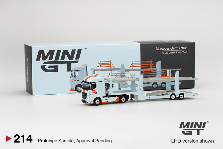 Mô hình xe Mini GT 1:64 Mercedes-Benz Actros w/ Car Carrier trailer - MGT00214