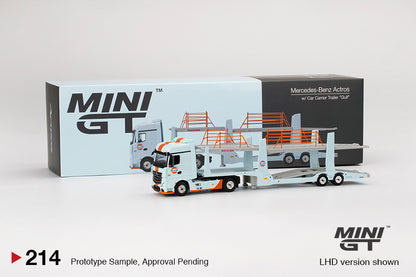 Mô hình xe Mini GT 1:64 Mercedes-Benz Actros w/ Car Carrier trailer - MGT00214