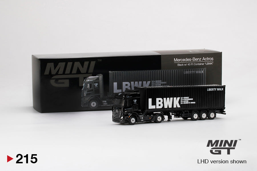 Mô hình xe Mini GT 1:64 Mercedes-Benz Actros With 40 Ft Container - MGT00215
