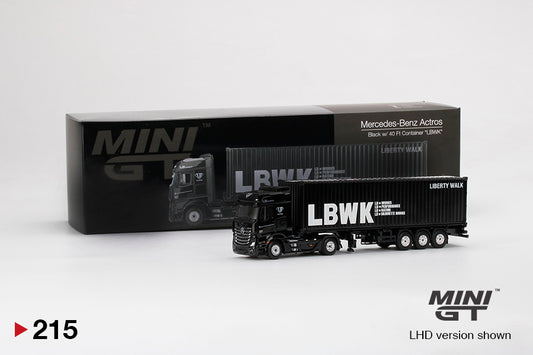 Mô hình xe Mini GT 1:64 Mercedes-Benz Actros With 40 Ft Container - MGT00215