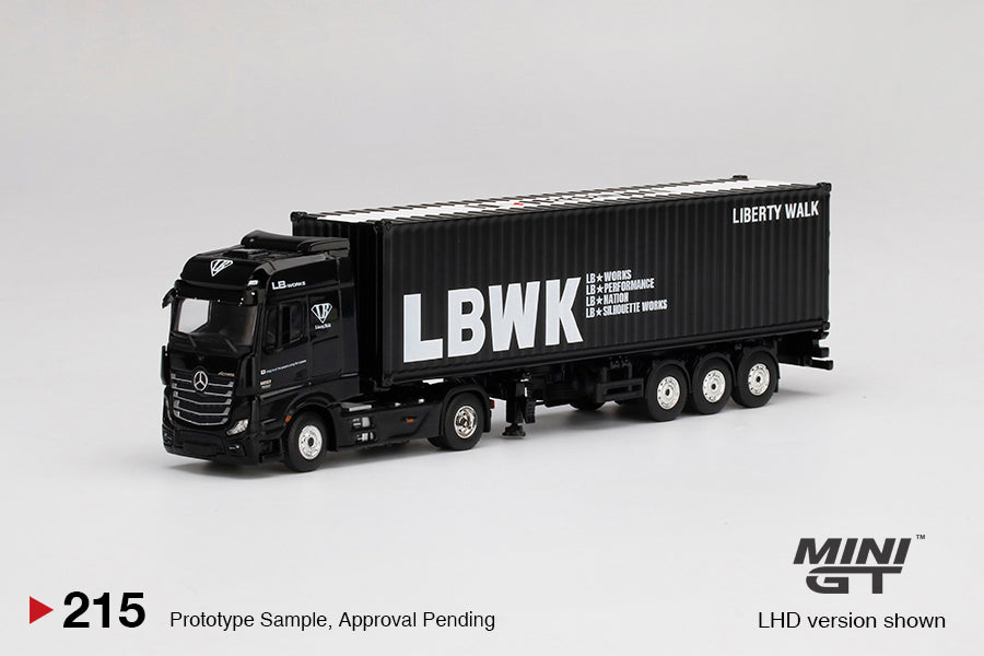 Mô hình xe Mini GT 1:64 Mercedes-Benz Actros With 40 Ft Container - MGT00215