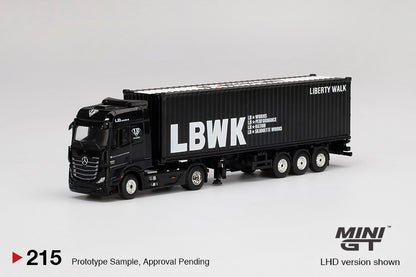 Mô hình xe Mini GT 1:64 Mercedes-Benz Actros With 40 Ft Container - MGT00215