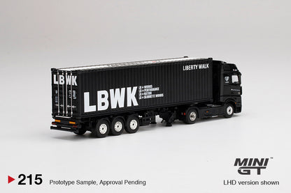 Mô hình xe Mini GT 1:64 Mercedes-Benz Actros With 40 Ft Container - MGT00215