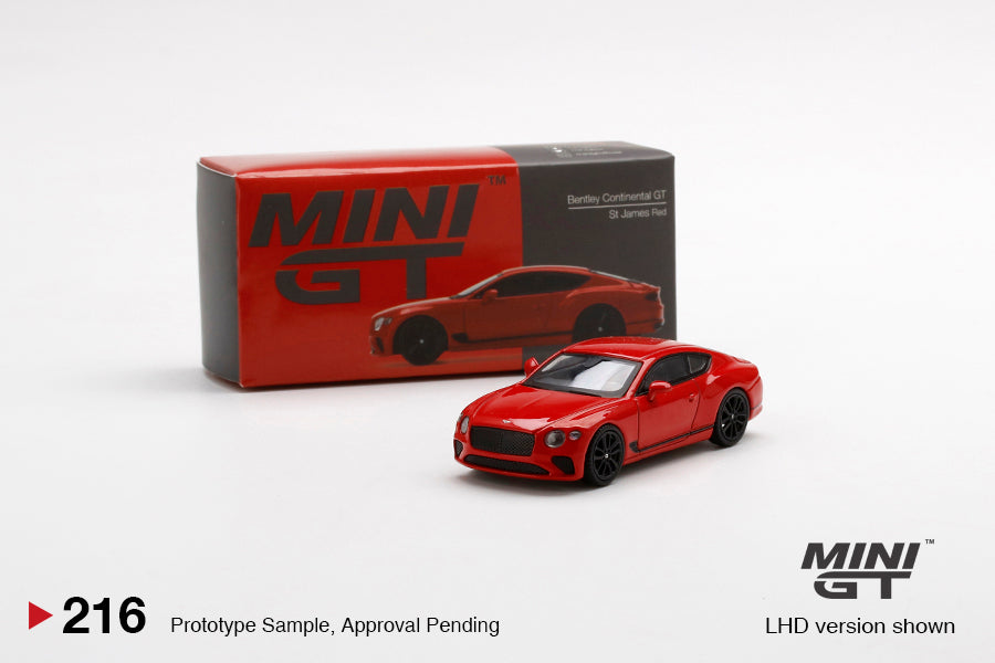 Mô hình xe Mini GT 1:64 Bentley Continental GT St James Red - MGT00216