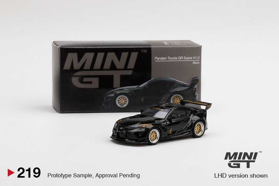 Mô hình xe Mini GT 1:64 Pandem Toyota GR Supra V1.0 Black - MGT00219