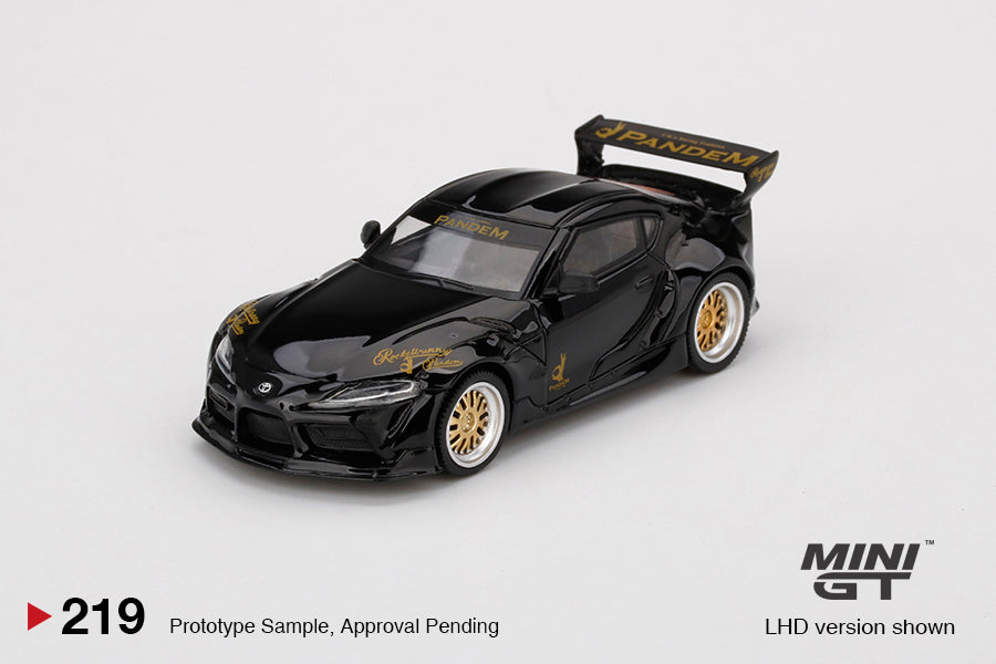 Mô hình xe Mini GT 1:64 Pandem Toyota GR Supra V1.0 Black - MGT00219