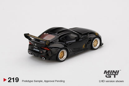 Mô hình xe Mini GT 1:64 Pandem Toyota GR Supra V1.0 Black - MGT00219