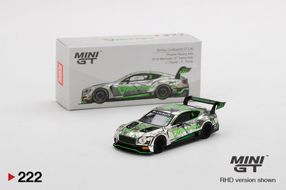 Mô hình xe Mini GT 1:64 Bentley Continental GT3 #6 2018 Blancpain GT Series Asia - MGT00222