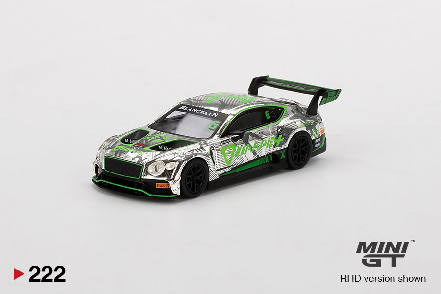 Mô hình xe Mini GT 1:64 Bentley Continental GT3 #6 2018 Blancpain GT Series Asia - MGT00222