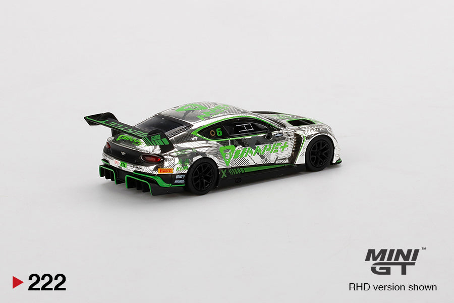 Mô hình xe Mini GT 1:64 Bentley Continental GT3 #6 2018 Blancpain GT Series Asia - MGT00222