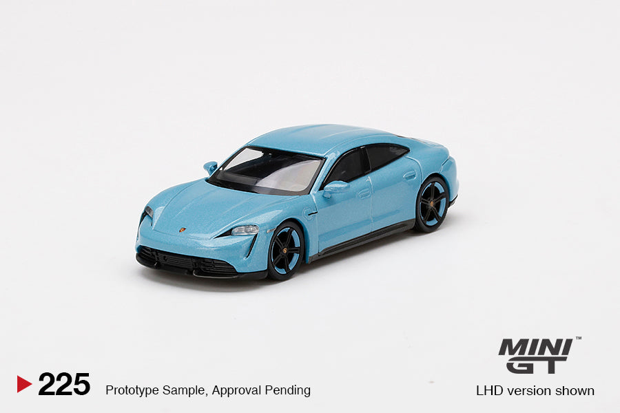 Mô hình xe Mini GT 1:64 Porsche Taycan Turbo S Frozen Blue Metallic - MGT00225