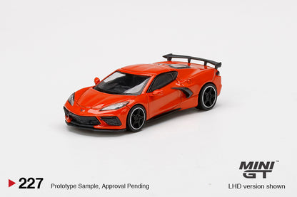 Mô hình xe Mini GT 1:64 Chevrolet Corvette Stingray Sebring Orange Tintcoat - MGT00227