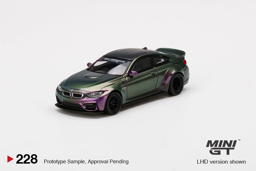 Mô hình xe Mini GT 1:64 LB★WORKS BMW M4 Purple-Green Metallic - MGT00228