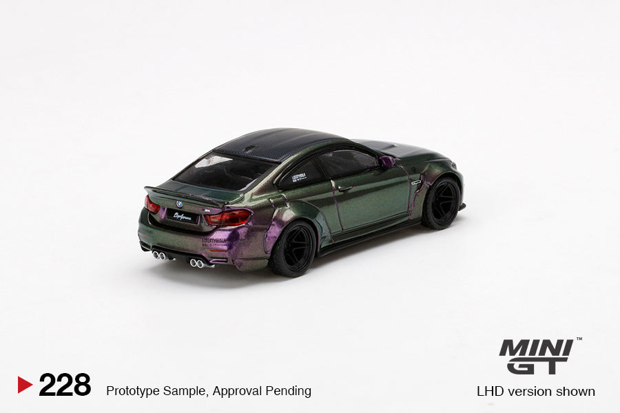 Mô hình xe Mini GT 1:64 LB★WORKS BMW M4 Purple-Green Metallic - MGT00228