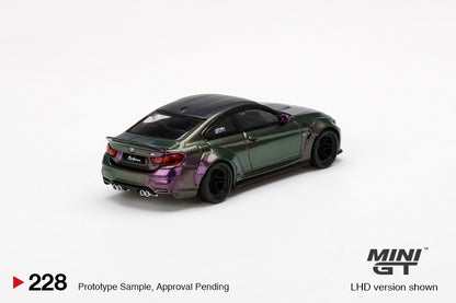 Mô hình xe Mini GT 1:64 LB★WORKS BMW M4 Purple-Green Metallic - MGT00228