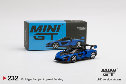 Mô hình xe Mini GT 1:64 McLaren Senna Antares Blue - MGT00232
