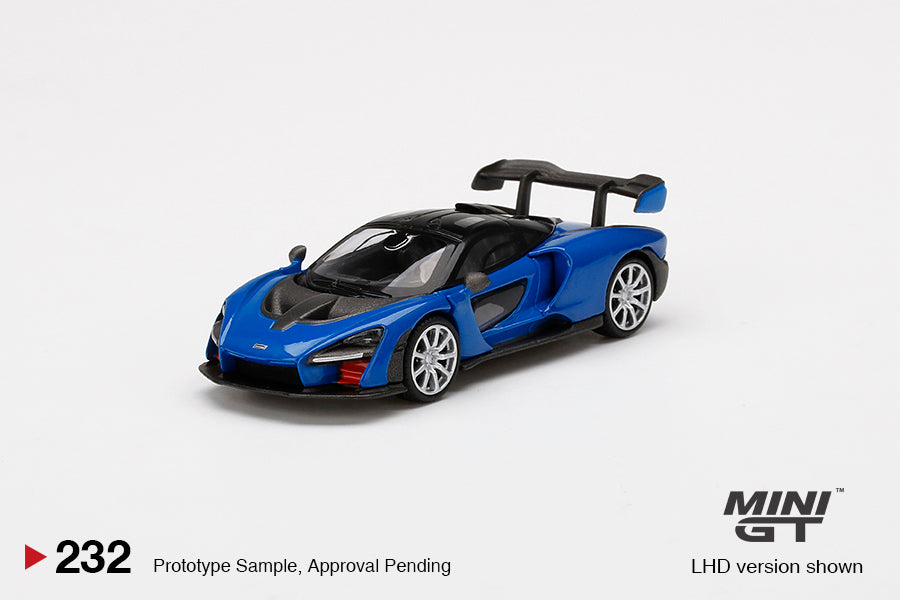 Mô hình xe Mini GT 1:64 McLaren Senna Antares Blue - MGT00232