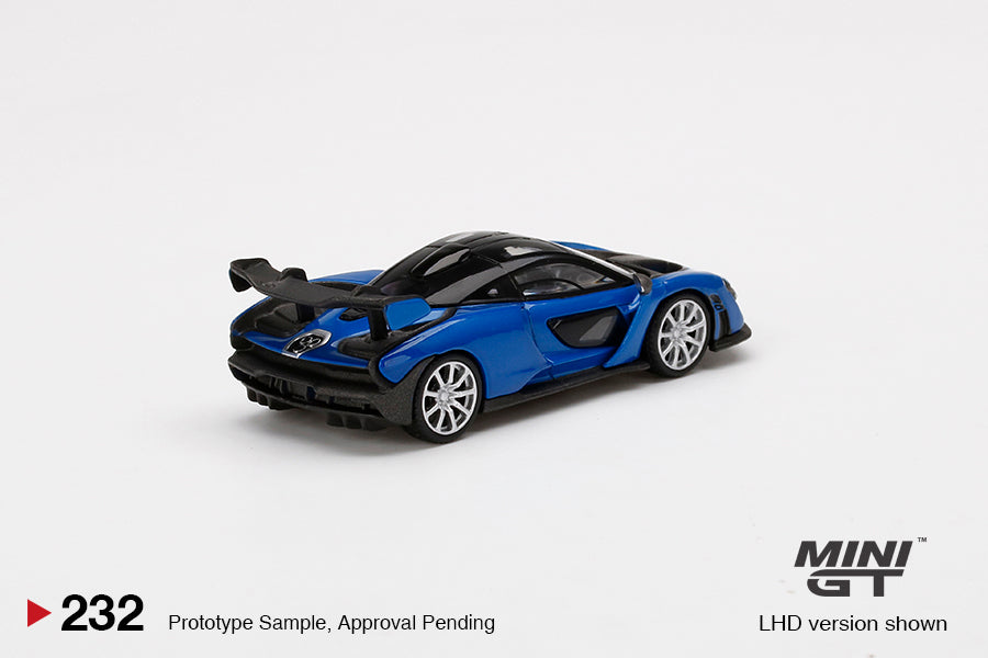 Mô hình xe Mini GT 1:64 McLaren Senna Antares Blue - MGT00232