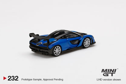 Mô hình xe Mini GT 1:64 McLaren Senna Antares Blue - MGT00232