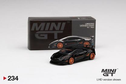 Mô hình xe Mini GT 1:64 LB★WORKS Lamborghini Huracán ver. 1 Black - MGT00234