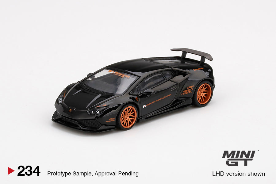 Mô hình xe Mini GT 1:64 LB★WORKS Lamborghini Huracán ver. 1 Black - MGT00234