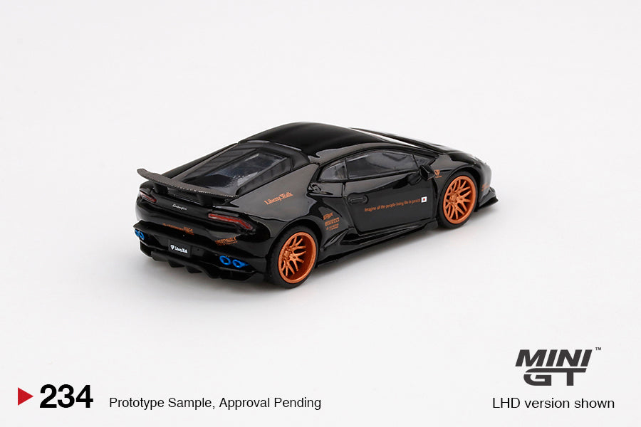 Mô hình xe Mini GT 1:64 LB★WORKS Lamborghini Huracán ver. 1 Black - MGT00234