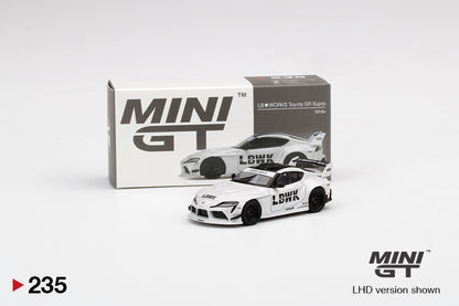 Mô hình xe Mini GT 1:64 LB★WORKS Toyota GR Supra White - MGT00235