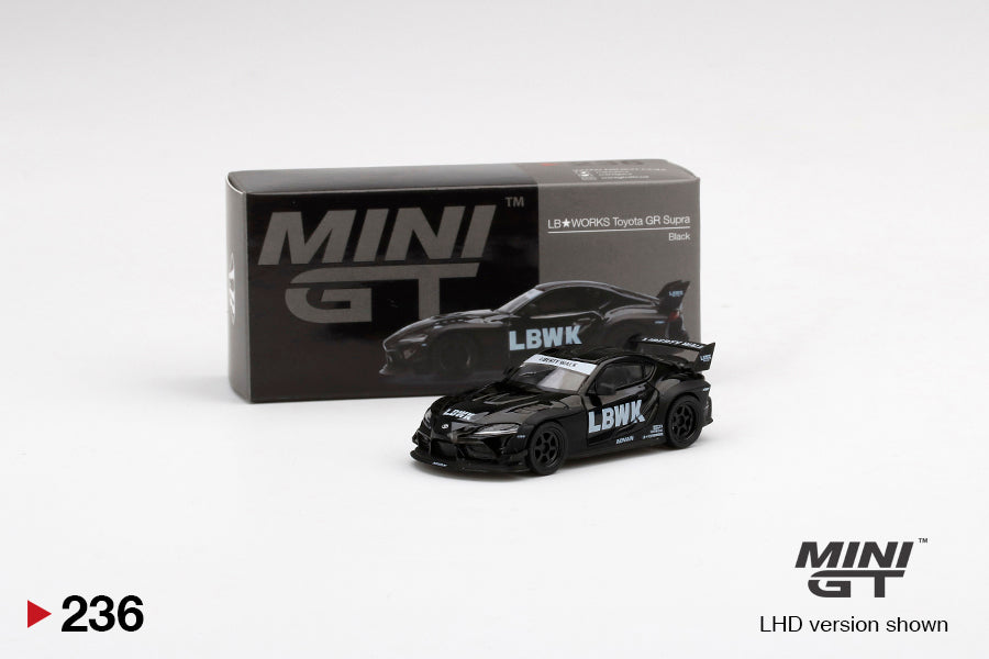 Mô hình xe Mini GT 1:64 LB★WORKS Toyota GR Supra Black - MGT00236