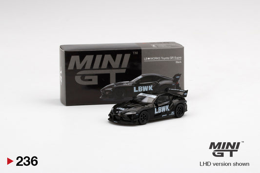 Mô hình xe Mini GT 1:64 LB★WORKS Toyota GR Supra Black - MGT00236
