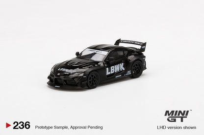 Mô hình xe Mini GT 1:64 LB★WORKS Toyota GR Supra Black - MGT00236