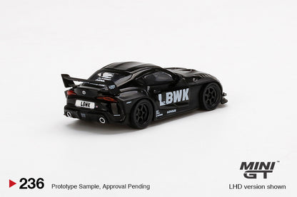 Mô hình xe Mini GT 1:64 LB★WORKS Toyota GR Supra Black - MGT00236