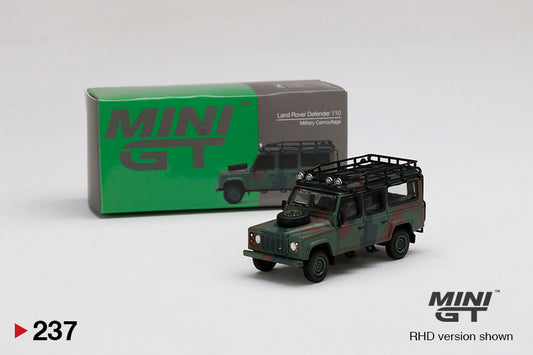 Mô hình xe Mini GT 1:64 Land Rover Defender 110 Military Camouflage - MGT00237-R