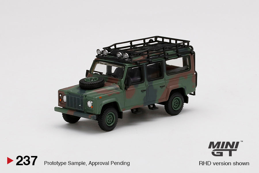 Mô hình xe Mini GT 1:64 Land Rover Defender 110 Military Camouflage - MGT00237-R