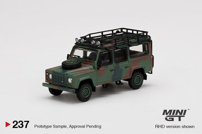 Mô hình xe Mini GT 1:64 Land Rover Defender 110 Military Camouflage - MGT00237-R