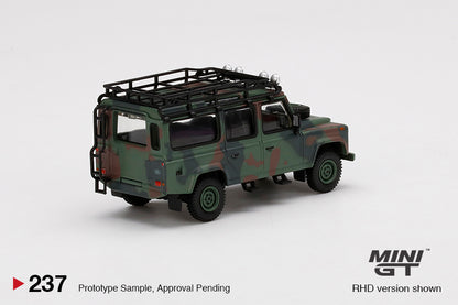Mô hình xe Mini GT 1:64 Land Rover Defender 110 Military Camouflage - MGT00237-R