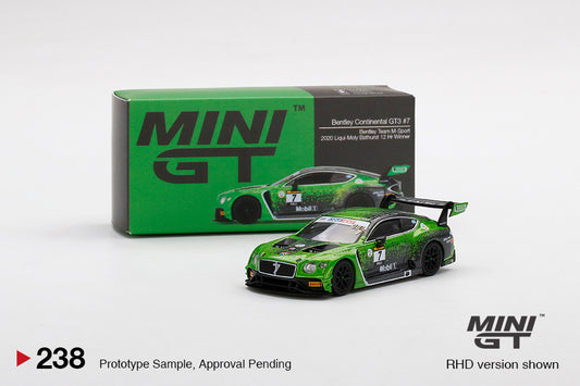 Mô hình xe Mini GT 1:64 Bentley Continental GT3 #7 2020 Liqui-Moly Bathurst 12 Hrs Winner - MGT00238