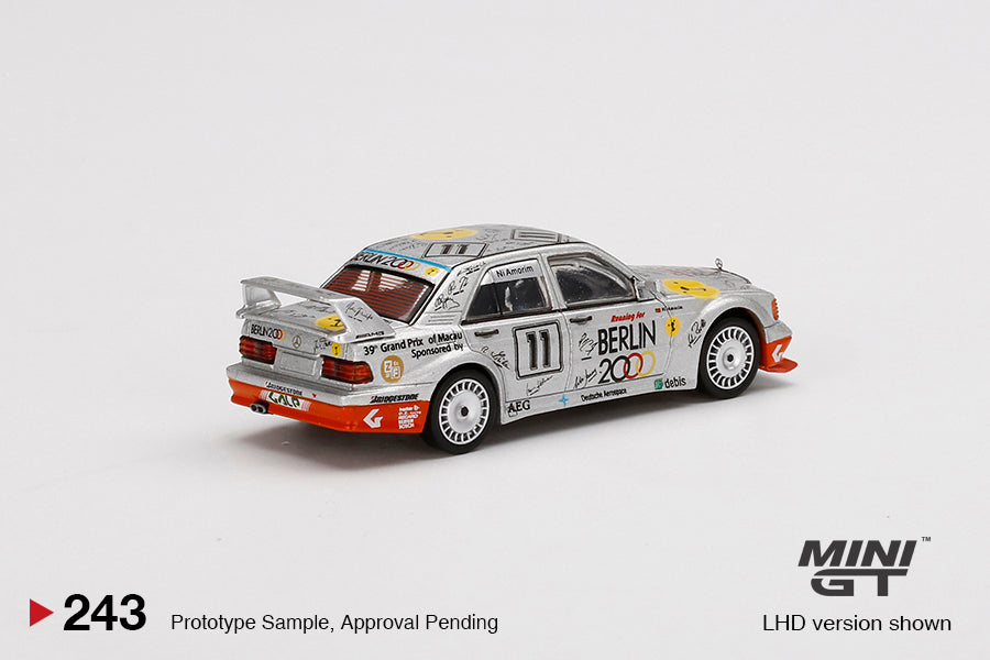Mô hình xe Mini GT 1:64 Mercedes-Benz 190E 2.5-16 Evolution II #11 Berlin 1992 Guia Race of Macau - MGT00243-L