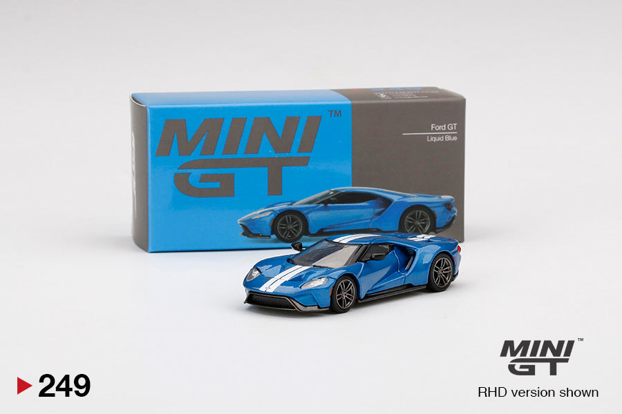 Mô hình xe Mini GT 1:64 Ford GT Liquid Blue - MGT00249