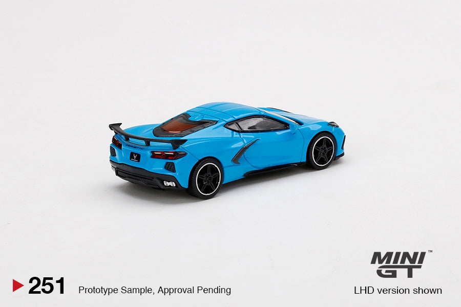 Mô hình xe Mini GT 1:64 Chevrolet Corvette Stingray Rapid Blue - MGT00251