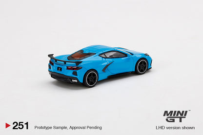 Mô hình xe Mini GT 1:64 Chevrolet Corvette Stingray Rapid Blue - MGT00251