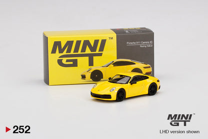 Mô hình xe Mini GT 1:64 Porsche 911 Carrera 4S Racing Yellow - MGT00252