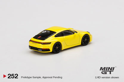 Mô hình xe Mini GT 1:64 Porsche 911 Carrera 4S Racing Yellow - MGT00252