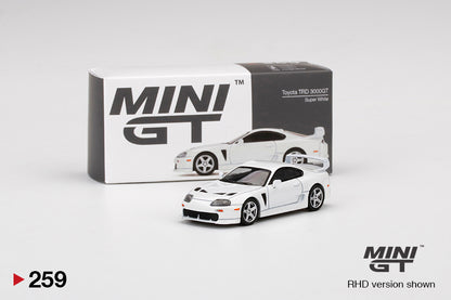 Mô hình xe Mini GT 1:64 Toyota TRD 3000GT Super White - MGT00259