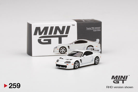 Mô hình xe Mini GT 1:64 Toyota TRD 3000GT Super White - MGT00259